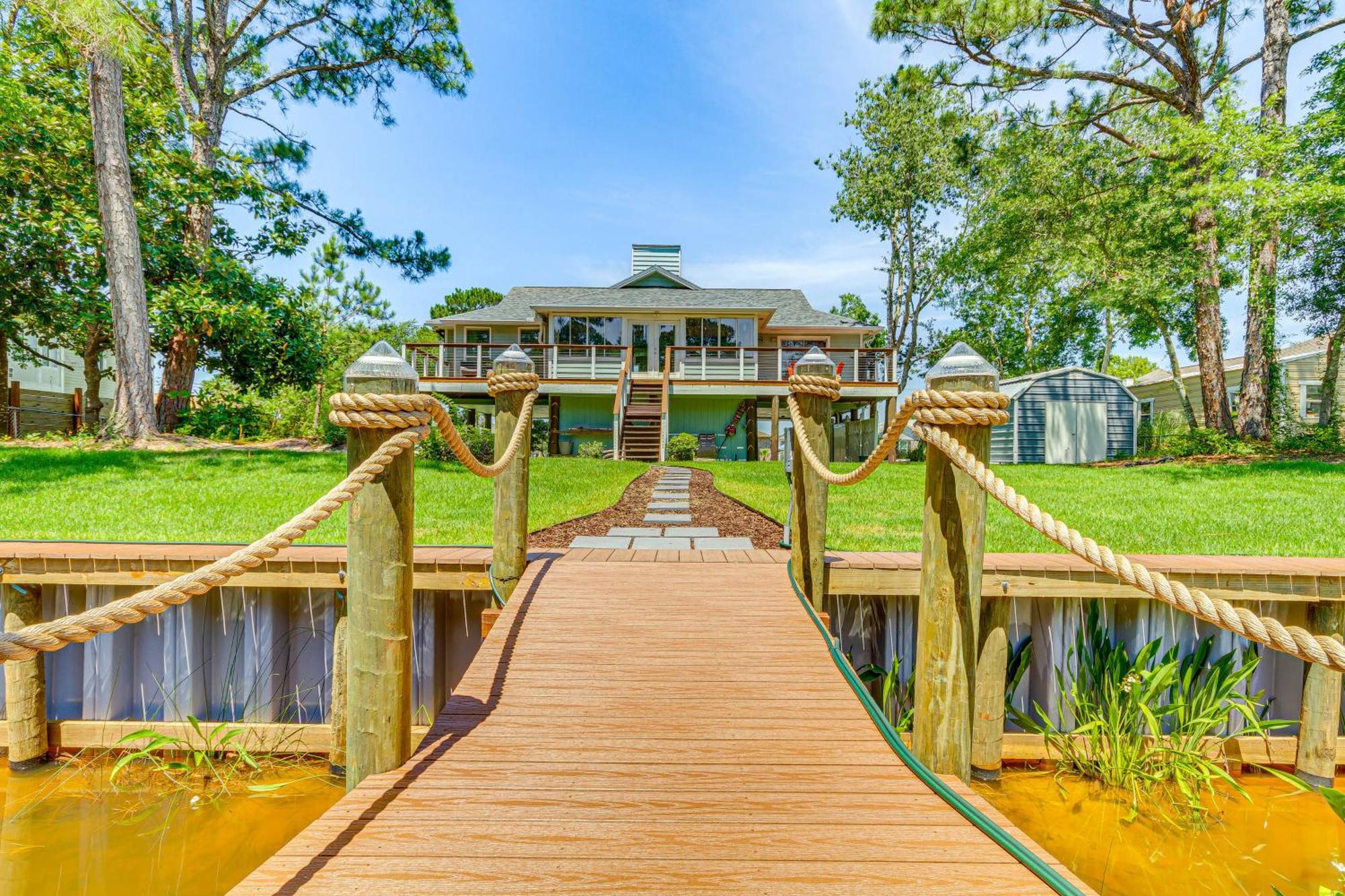 Waterfront Florida Vacation Rental With Boat Dock มิลตัน ภายนอก รูปภาพ